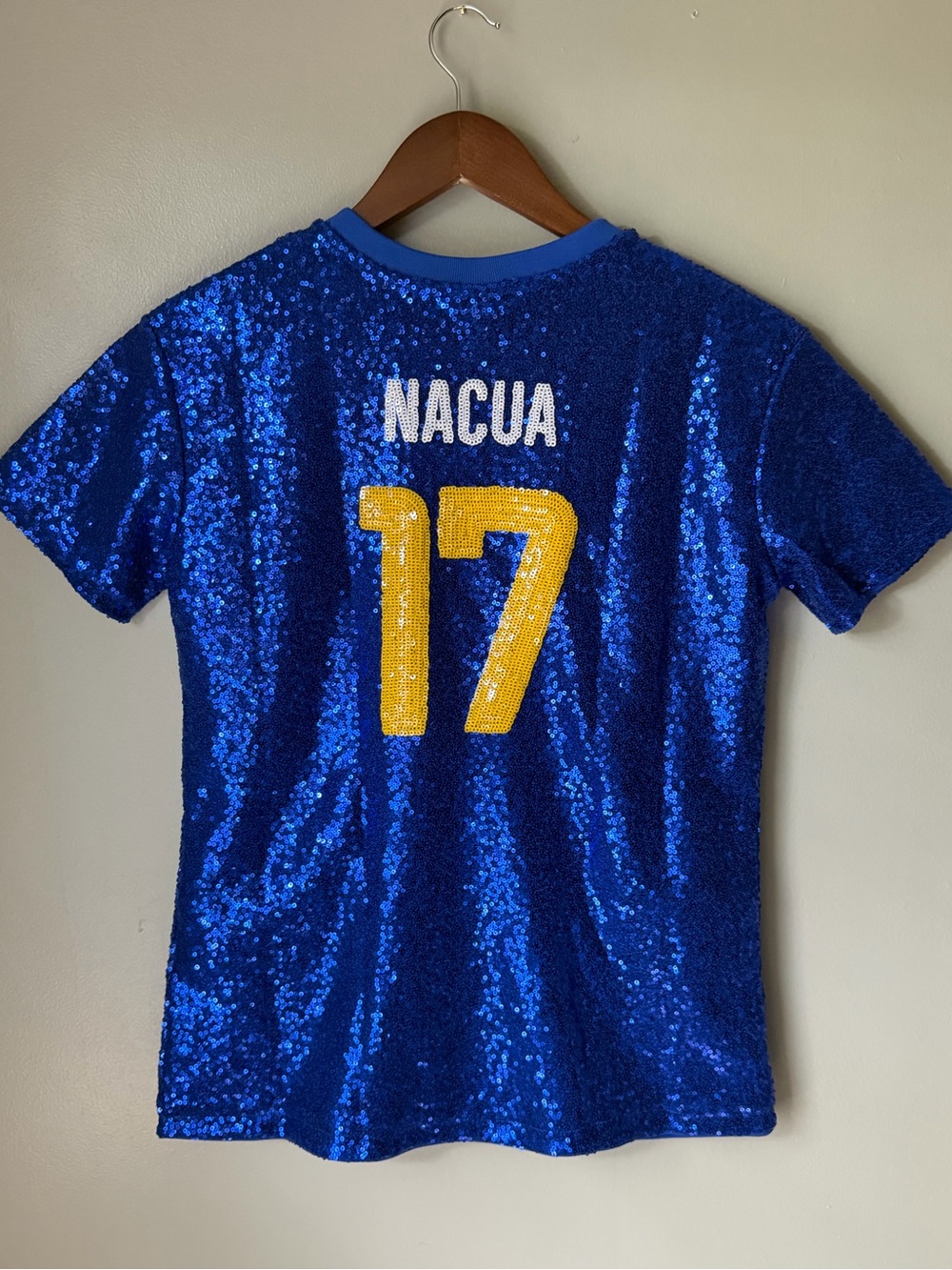 Girls NFL Puka Nacua Rams Sequins Shirt